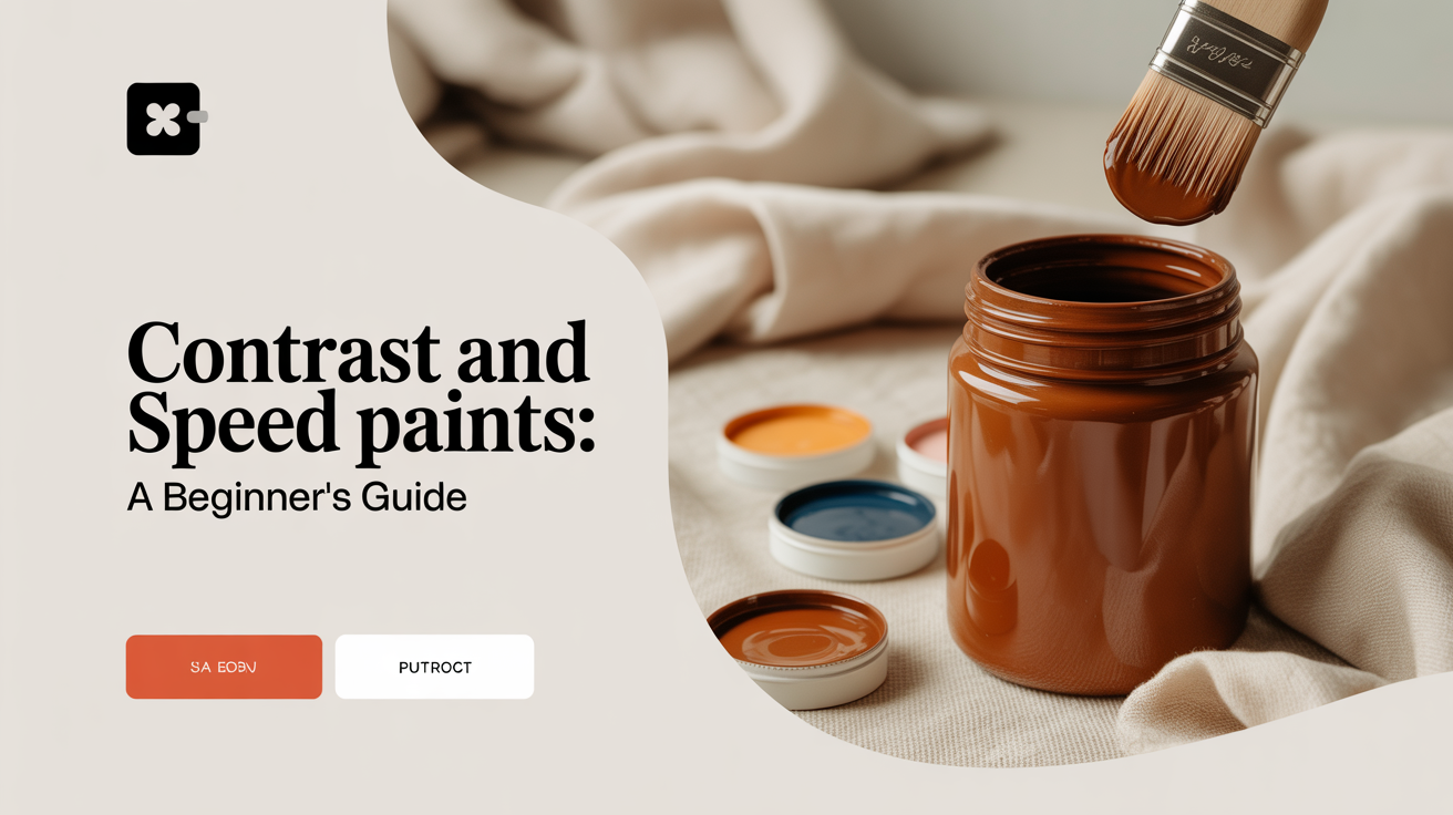 Contrast and Speed Paints: A Beginner's Guide