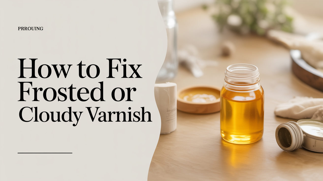 How to Fix Frosted or Cloudy Varnish