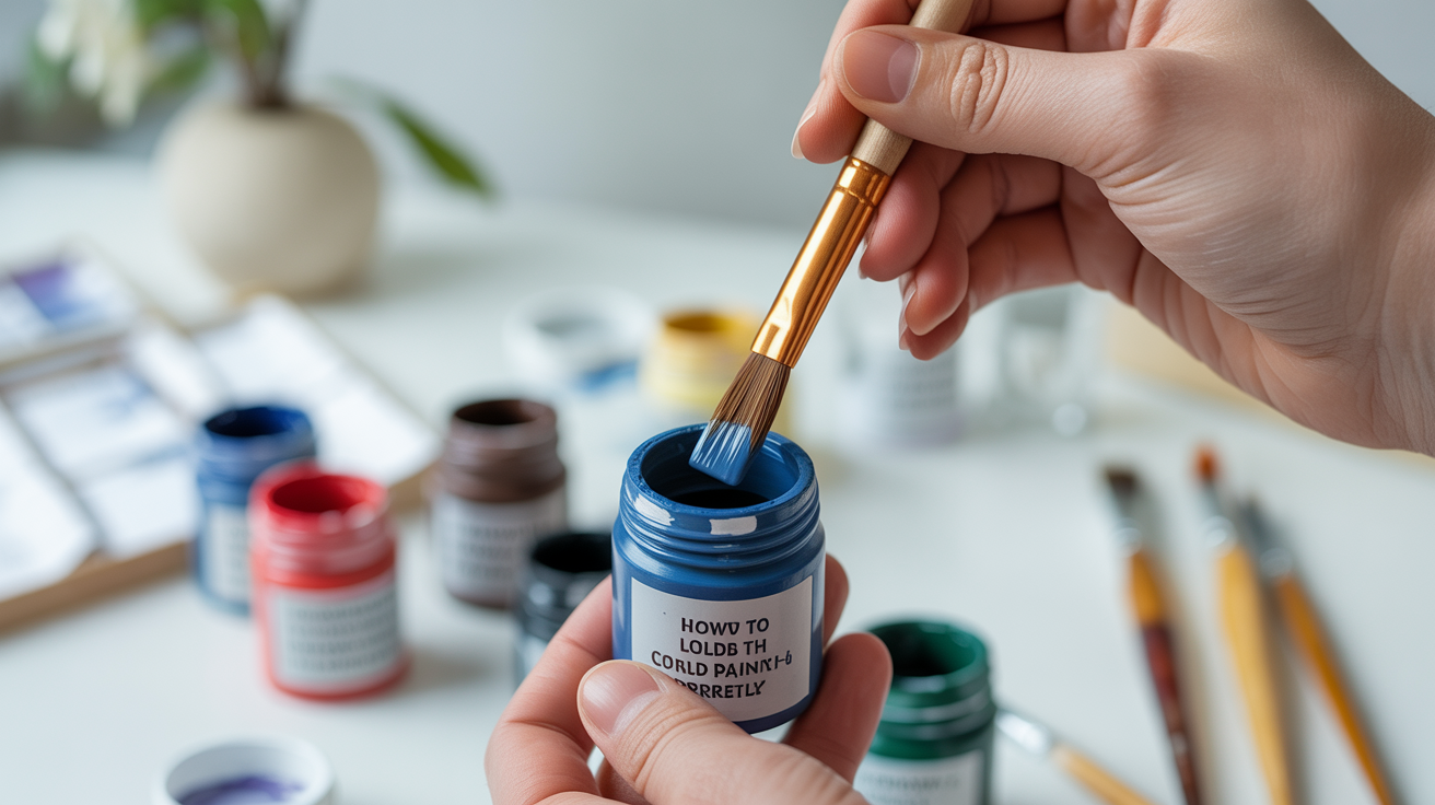 How to Hold the Brush and Load Paint Correctly