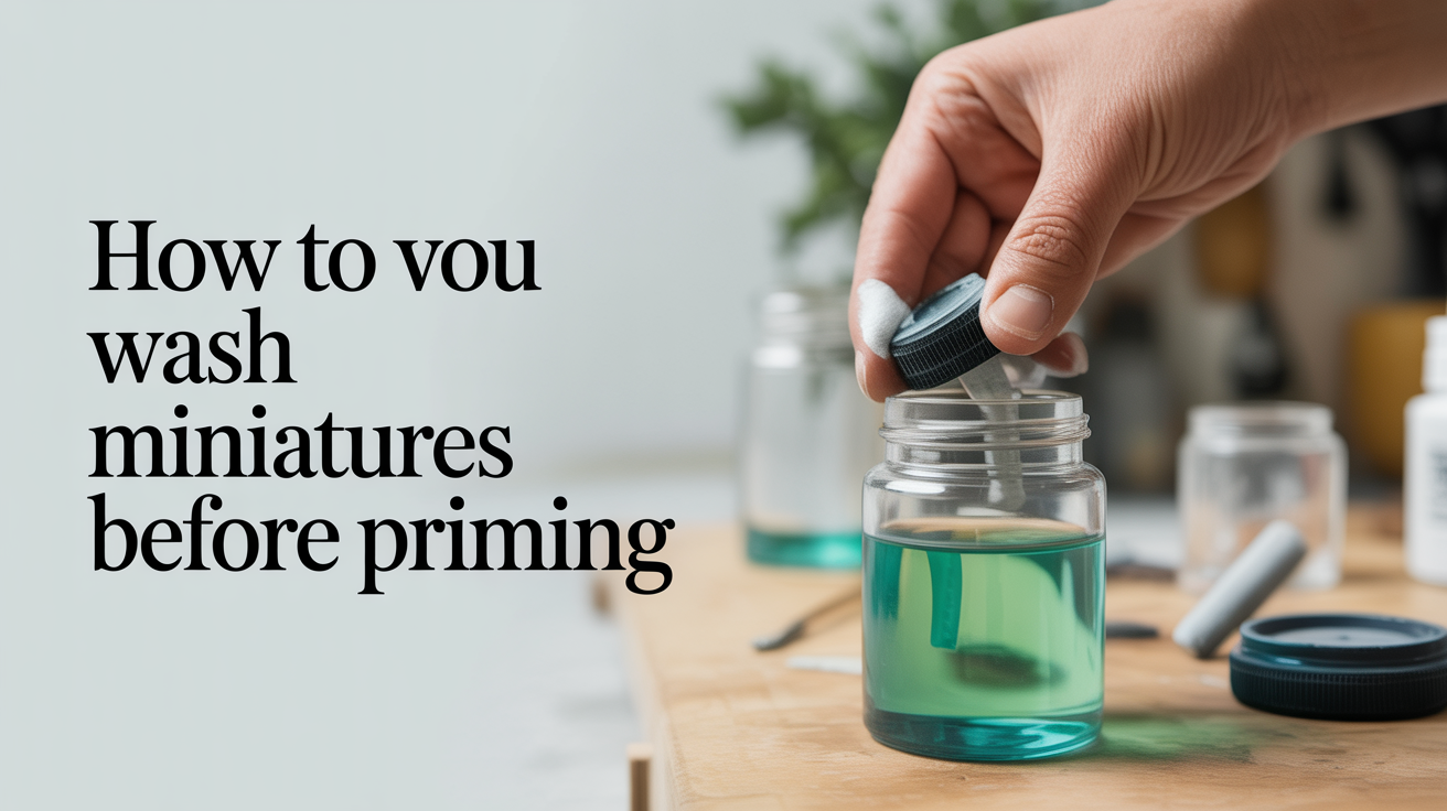 How to Wash Miniatures Before Priming